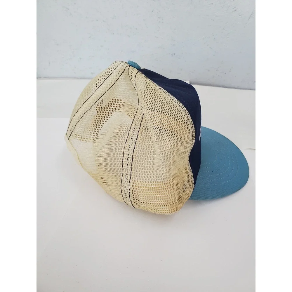 Vintage Billies Lounge Trucker Hat Navy Blue Snapback Mesh Cap Retro Bar Hat